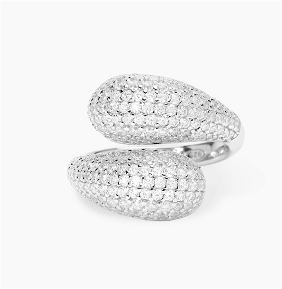 Anello Mabina Donna Onda Party in Argento Zircone 523515 - 523515